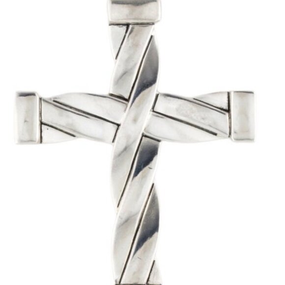 DAVID YURMAN STERLING SILVER 925 HELIOS CROSS PENDANT - Picture 5 of 8